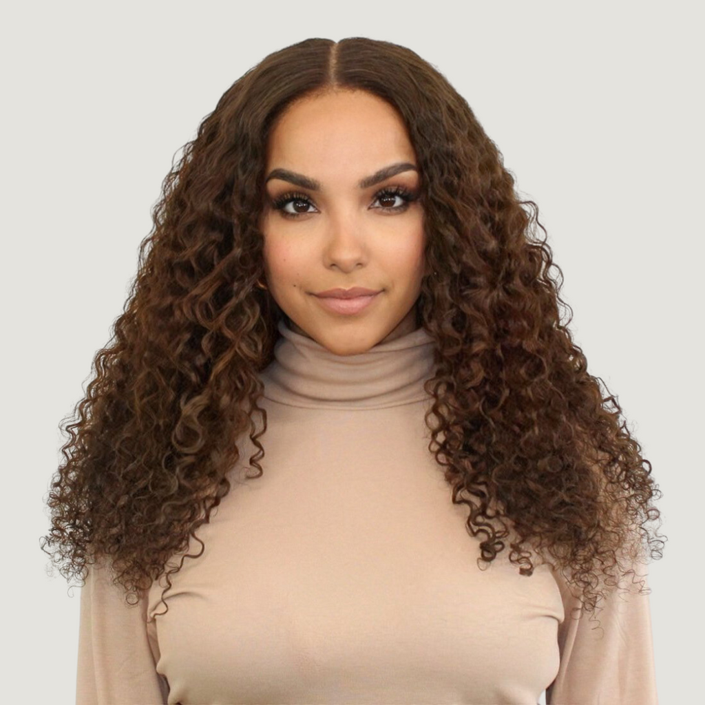 Natural Black Loose Curly HD Lace Wigs