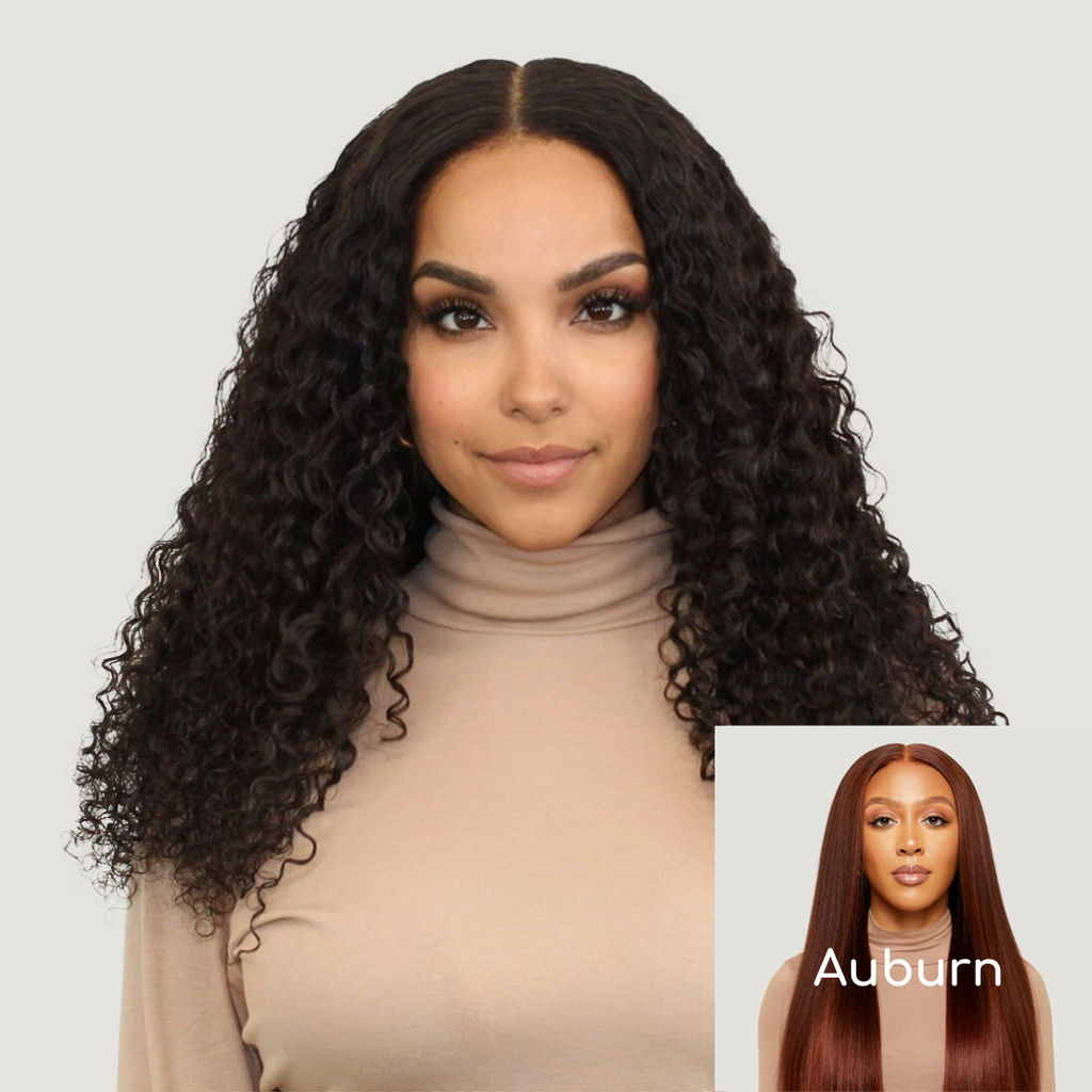 Natural Black Loose Curly HD Lace Wigs