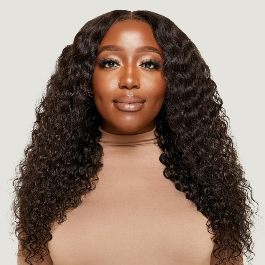 Natural Black Very Wavy HD Lace Wigs