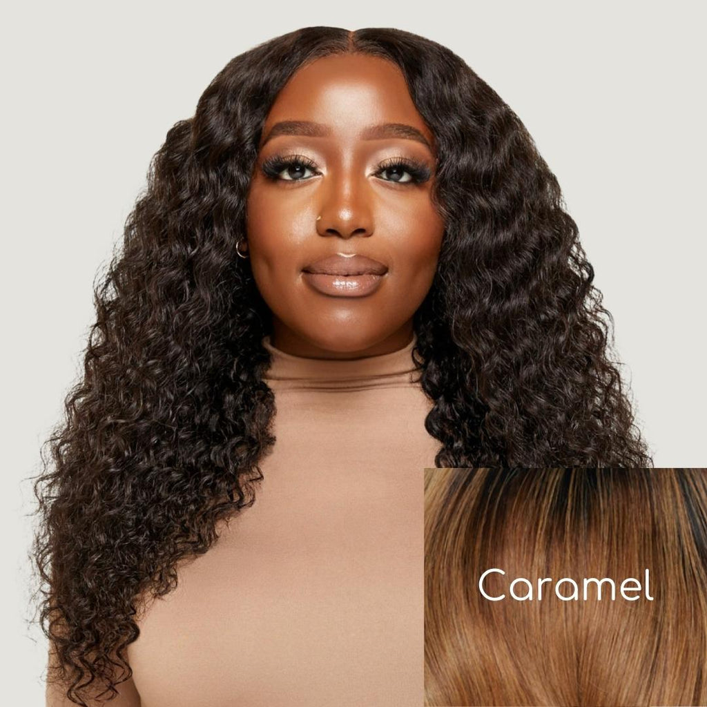 Natural Black Very Wavy HD Lace Wigs