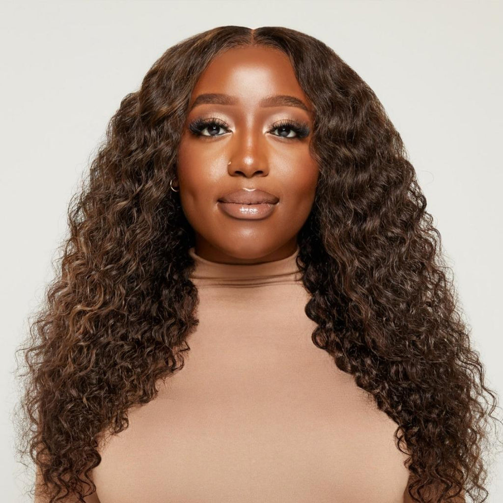 Natural Black Very Wavy HD Lace Wigs