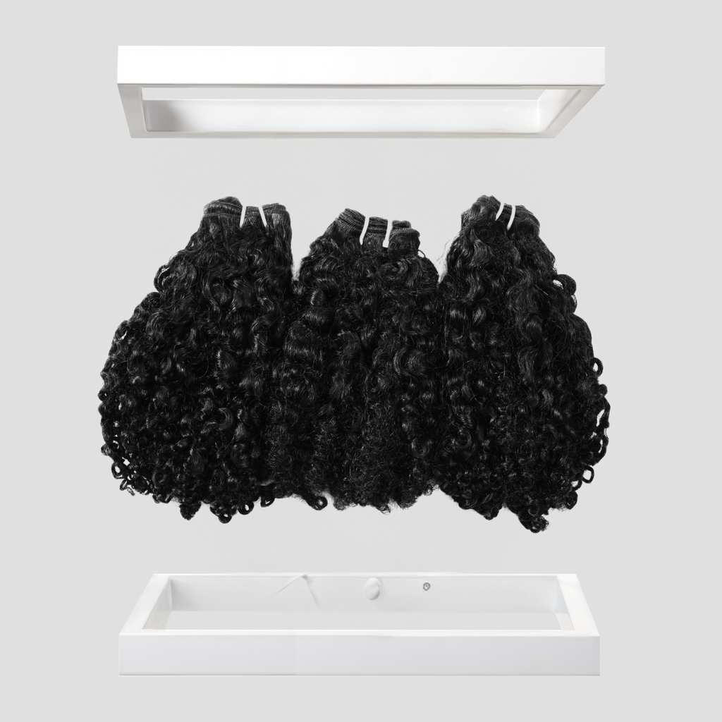 Loose Curly Bundle Set with 13x6 Frontal