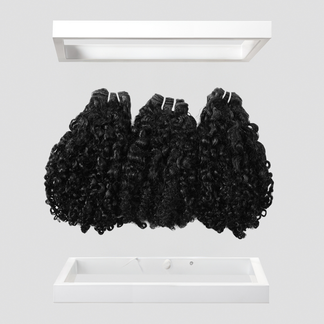 Loose Curly Bundle Set with 13x6 Frontal